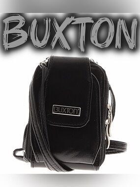 Buxton Black Compact Convertible Crossbody Bag